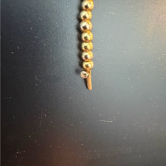 Elegant Vintage Gold 2mm 10k Beaded Necklace - Picture 3 of 4